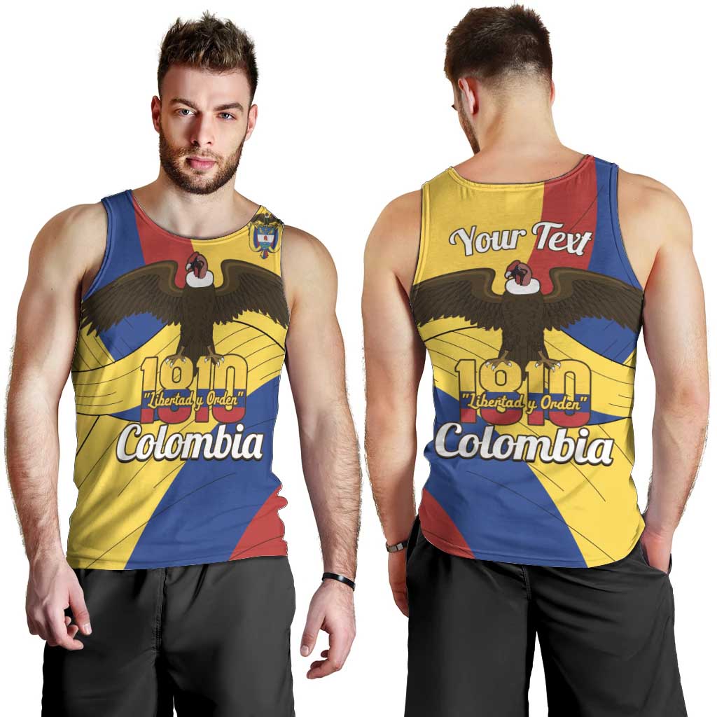 Personalised Colombia Independence Day Men Tank Top 1810 Libertad y Orden