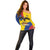 Personalised Colombia Independence Day Off Shoulder Sweater 1810 Libertad y Orden