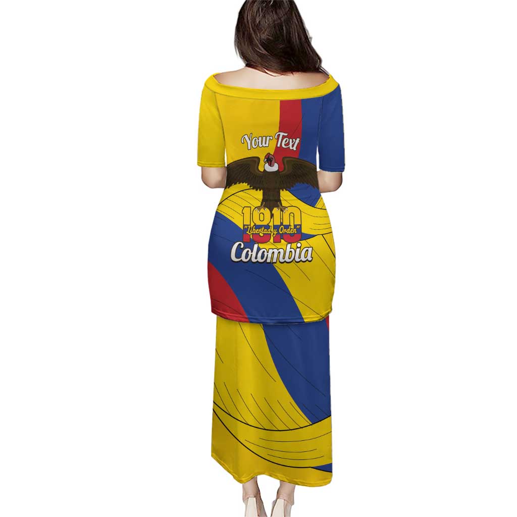 Personalised Colombia Independence Day Puletasi 1810 Libertad y Orden