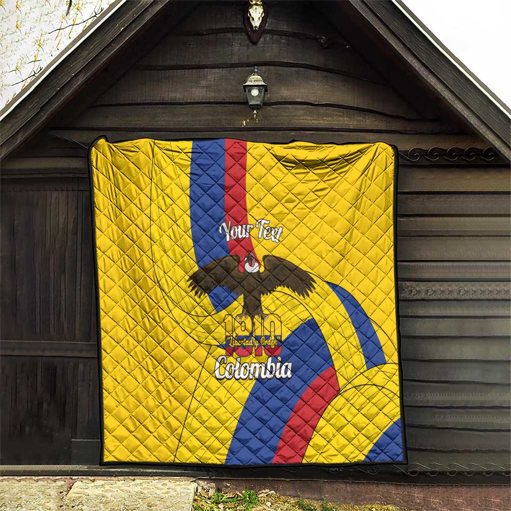 Personalised Colombia Independence Day Quilt 1810 Libertad y Orden