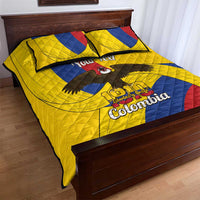Personalised Colombia Independence Day Quilt Bed Set 1810 Libertad y Orden