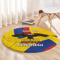 Personalised Colombia Independence Day Round Carpet 1810 Libertad y Orden