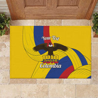 Personalised Colombia Independence Day Rubber Doormat 1810 Libertad y Orden
