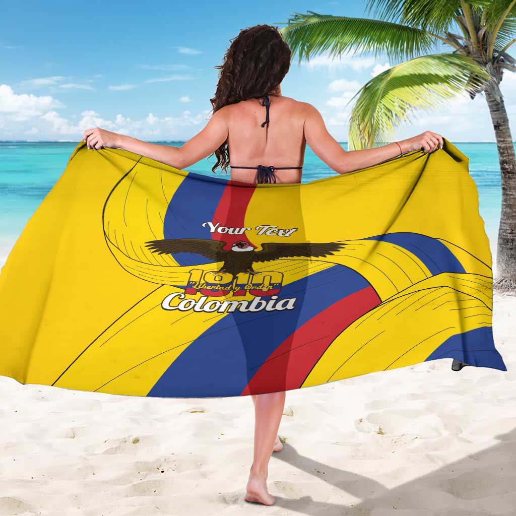 Personalised Colombia Independence Day Sarong 1810 Libertad y Orden