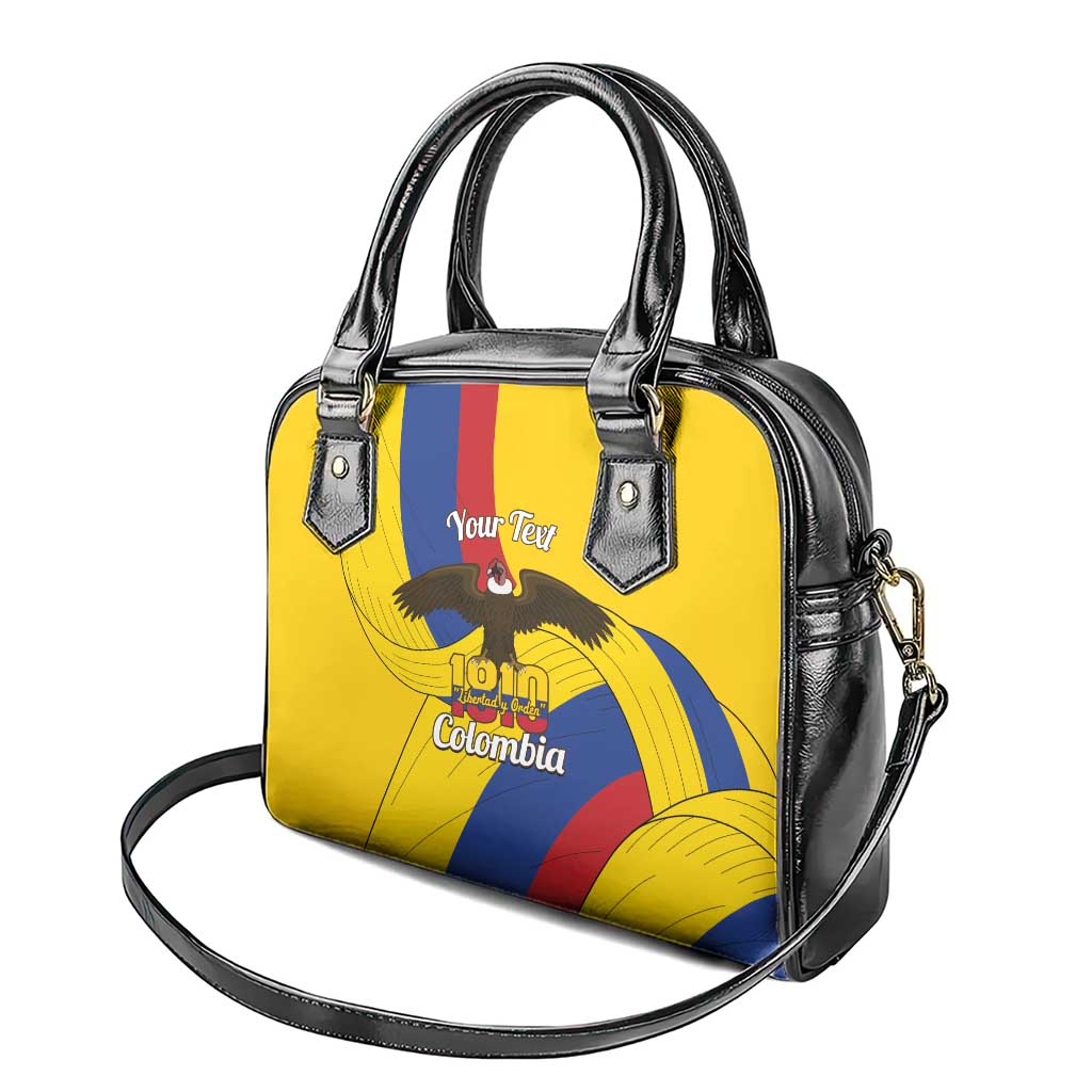 Personalised Colombia Independence Day Shoulder Handbag 1810 Libertad y Orden