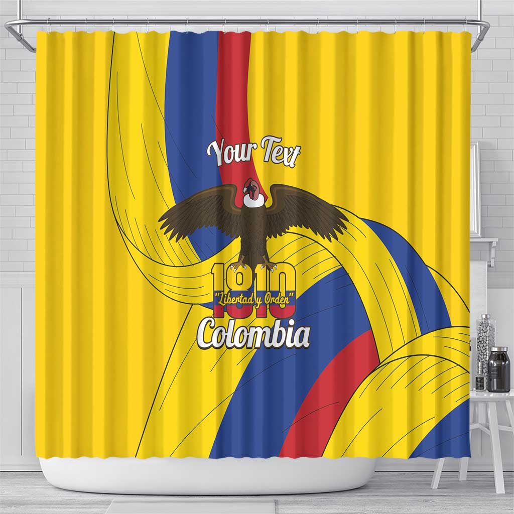 Personalised Colombia Independence Day Shower Curtain 1810 Libertad y Orden