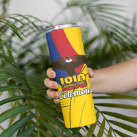 Personalised Colombia Independence Day Skinny Tumbler 1810 Libertad y Orden