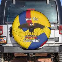 Personalised Colombia Independence Day Spare Tire Cover 1810 Libertad y Orden