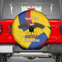 Personalised Colombia Independence Day Spare Tire Cover 1810 Libertad y Orden
