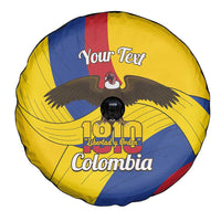 Personalised Colombia Independence Day Spare Tire Cover 1810 Libertad y Orden