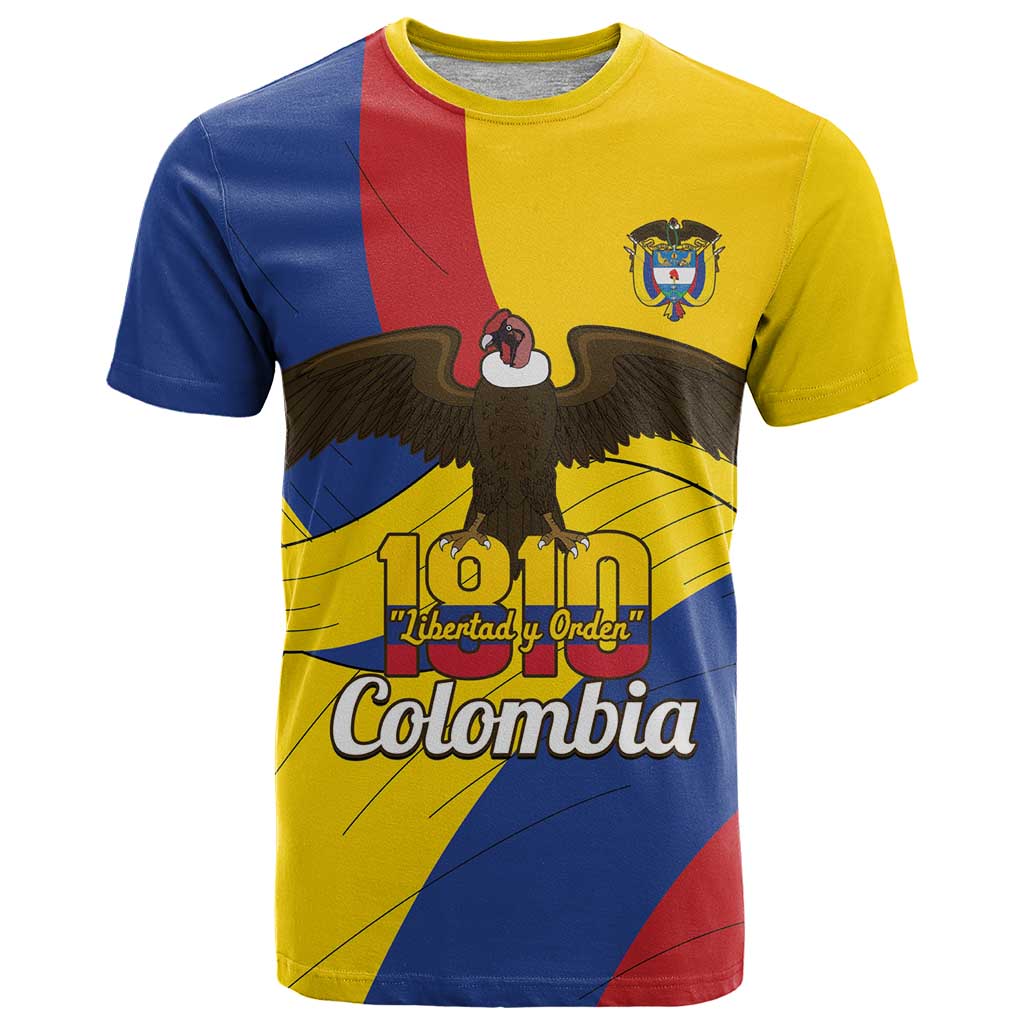 Personalised Colombia Independence Day T Shirt 1810 Libertad y Orden