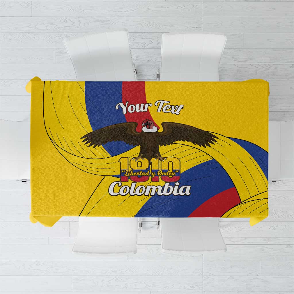 Personalised Colombia Independence Day Tablecloth 1810 Libertad y Orden