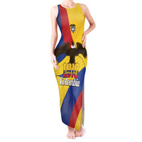 Personalised Colombia Independence Day Tank Maxi Dress 1810 Libertad y Orden