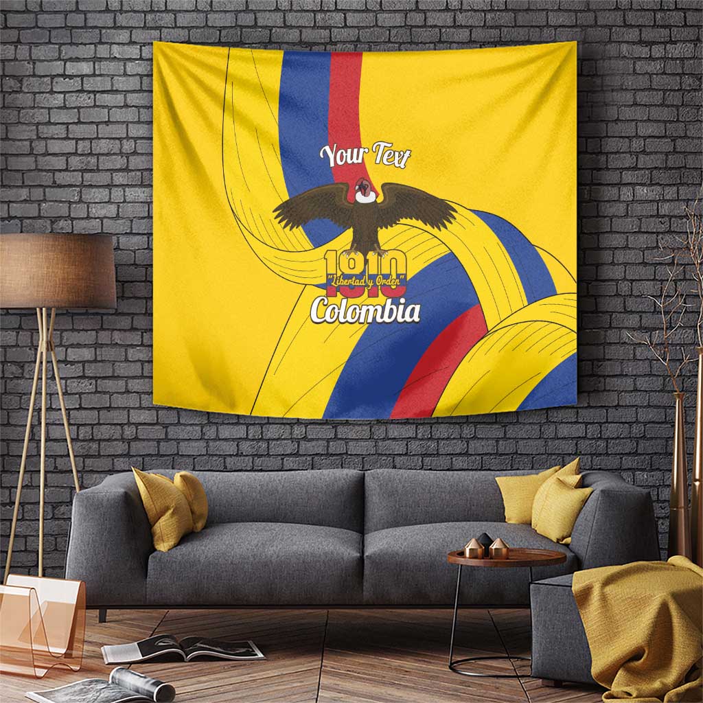 Personalised Colombia Independence Day Tapestry 1810 Libertad y Orden