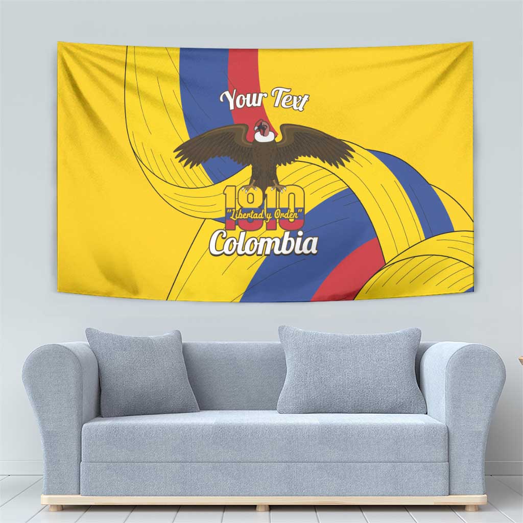 Personalised Colombia Independence Day Tapestry 1810 Libertad y Orden