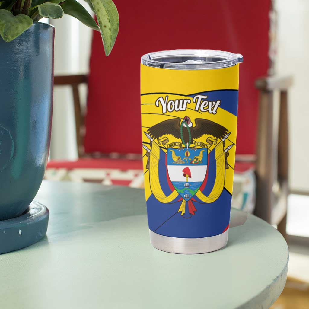 Personalised Colombia Independence Day Tumbler Cup 1810 Libertad y Orden