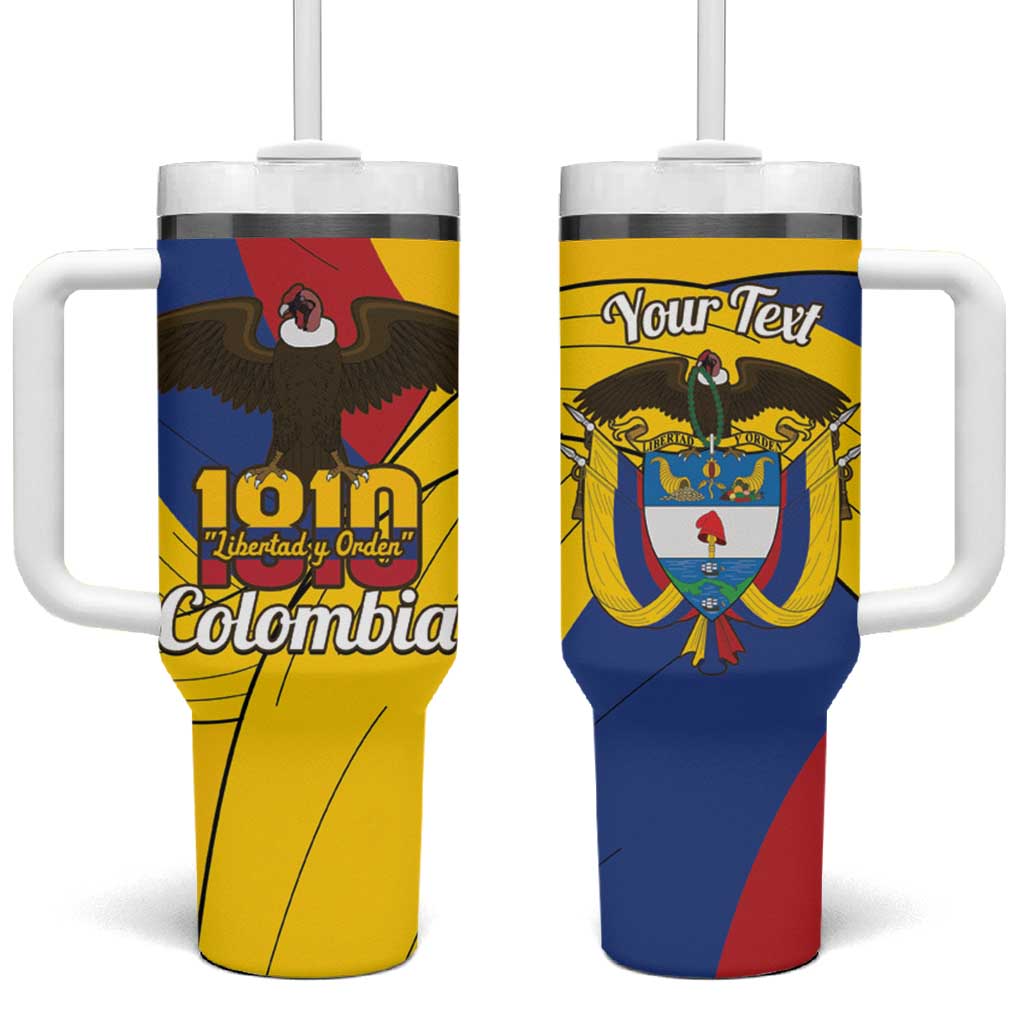 Personalised Colombia Independence Day Tumbler With Handle 1810 Libertad y Orden