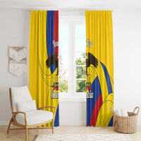 Personalised Colombia Independence Day Window Curtain 1810 Libertad y Orden