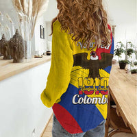Personalised Colombia Independence Day Women Casual Shirt 1810 Libertad y Orden