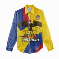 Personalised Colombia Independence Day Women Casual Shirt 1810 Libertad y Orden