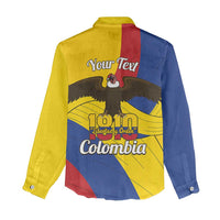 Personalised Colombia Independence Day Women Casual Shirt 1810 Libertad y Orden