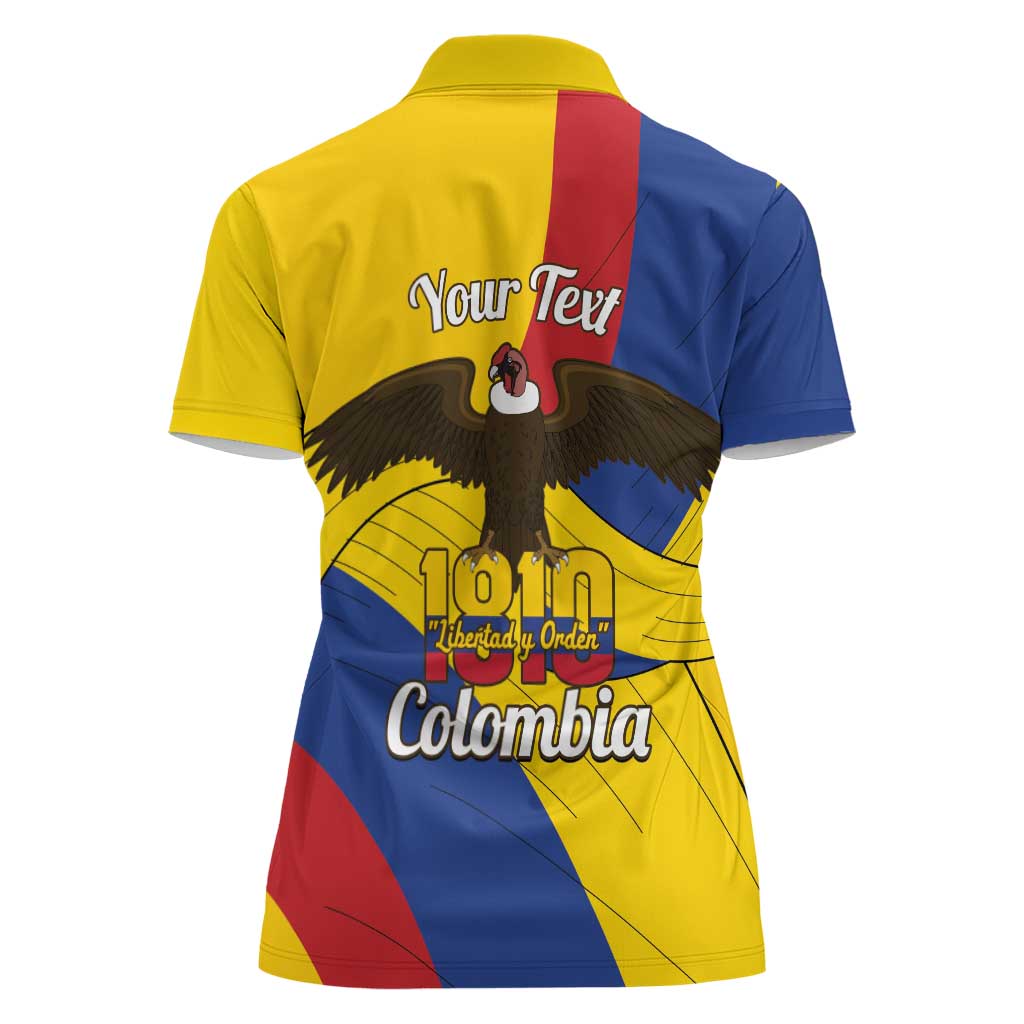 Personalised Colombia Independence Day Women Polo Shirt 1810 Libertad y Orden