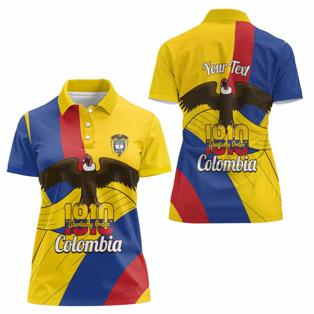 Personalised Colombia Independence Day Women Polo Shirt 1810 Libertad y Orden