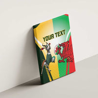 Custom South Africa And Wales Rugby Canvas Wall Art Springboks Welsh Mascots Dynamic Version - Wonder Print Shop
