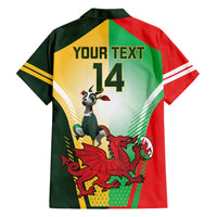 Custom South Africa And Wales Rugby Hawaiian Shirt Springboks Welsh Mascots Dynamic Version - Wonder Print Shop