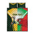 Custom South Africa And Wales Rugby Quilt Bed Set Springboks Welsh Mascots Dynamic Version - Wonder Print Shop
