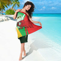 Custom South Africa And Wales Rugby Sarong Springboks Welsh Mascots Dynamic Version - Wonder Print Shop