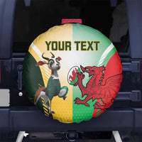 Custom South Africa And Wales Rugby Spare Tire Cover Springboks Welsh Mascots Dynamic Version - Wonder Print Shop