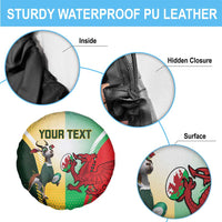 Custom South Africa And Wales Rugby Spare Tire Cover Springboks Welsh Mascots Dynamic Version - Wonder Print Shop