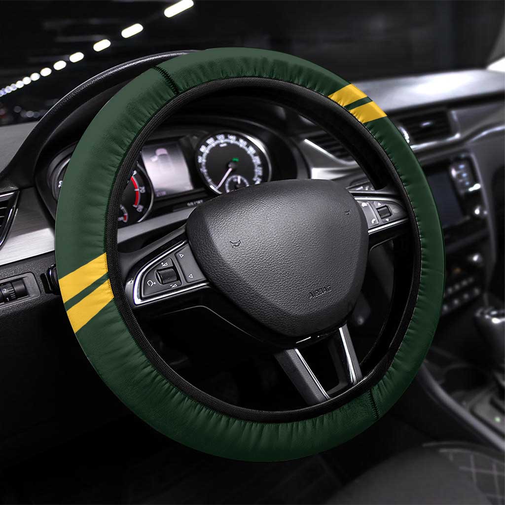 South Africa And Wales Rugby Steering Wheel Cover Springboks Welsh Mascots Dynamic Version - Wonder Print Shop
