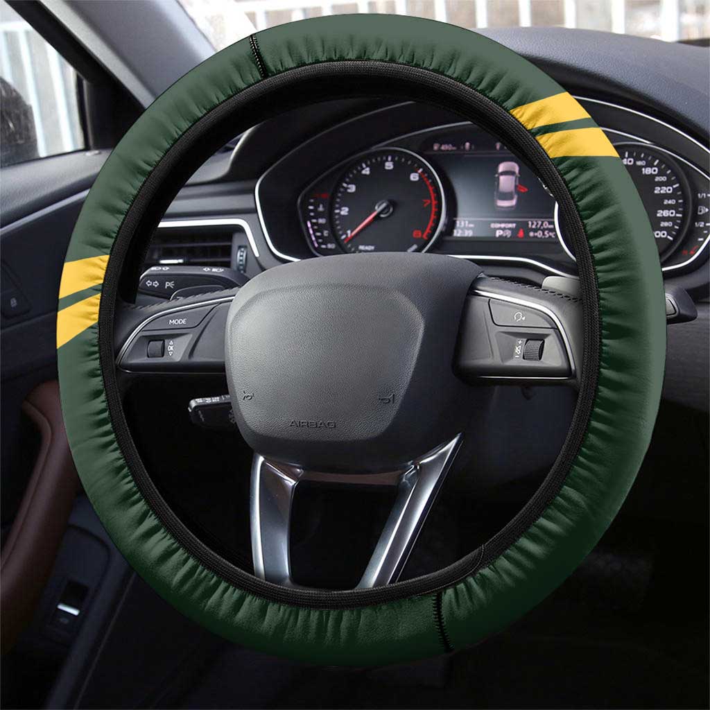 South Africa And Wales Rugby Steering Wheel Cover Springboks Welsh Mascots Dynamic Version - Wonder Print Shop