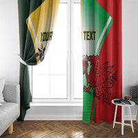 Custom South Africa And Wales Rugby Window Curtain Springboks Welsh Mascots Dynamic Version - Wonder Print Shop