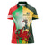 Custom South Africa And Wales Rugby Women Polo Shirt Springboks Welsh Mascots Dynamic Version - Wonder Print Shop