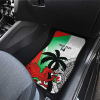 Custom Fiji And Wales Rugby Car Mats Fijian Tapa Welsh Mascots Dynamic Version - Wonder Print Shop