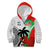 Custom Fiji And Wales Rugby Kid Hoodie Fijian Tapa Welsh Mascots Dynamic Version - Wonder Print Shop