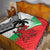 Custom Fiji And Wales Rugby Quilt Fijian Tapa Welsh Mascots Dynamic Version - Wonder Print Shop