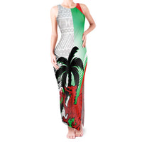 Custom Fiji And Wales Rugby Tank Maxi Dress Fijian Tapa Welsh Mascots Dynamic Version - Wonder Print Shop