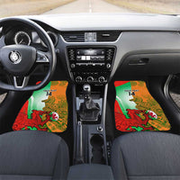 Custom Australia And Wales Rugby Car Mats Wallabies Welsh Mascots Dynamic Version - Wonder Print Shop