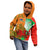 Custom Australia And Wales Rugby Kid Hoodie Wallabies Welsh Mascots Dynamic Version - Wonder Print Shop