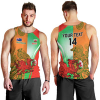 Custom Australia And Wales Rugby Men Tank Top Wallabies Welsh Mascots Dynamic Version - Wonder Print Shop