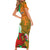 Custom Australia And Wales Rugby Short Sleeve Bodycon Dress Wallabies Welsh Mascots Dynamic Version - Wonder Print Shop