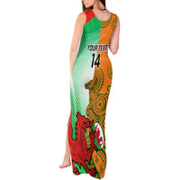 Custom Australia And Wales Rugby Tank Maxi Dress Wallabies Welsh Mascots Dynamic Version - Wonder Print Shop