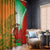 Custom Australia And Wales Rugby Window Curtain Wallabies Welsh Mascots Dynamic Version - Wonder Print Shop