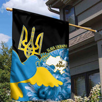 Ukraine Independence Day Garden Flag Slava Ukraini Ukrainian Trident With Sunflowers - Wonder Print Shop