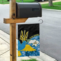 Ukraine Independence Day Garden Flag Slava Ukraini Ukrainian Trident With Sunflowers - Wonder Print Shop