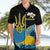 Ukraine Independence Day Hawaiian Shirt Slava Ukraini Ukrainian Trident With Sunflowers - Wonder Print Shop